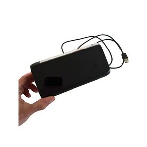 Netza Digital Alarm Clock Dual Alarms Night Light USB Charging Port Black